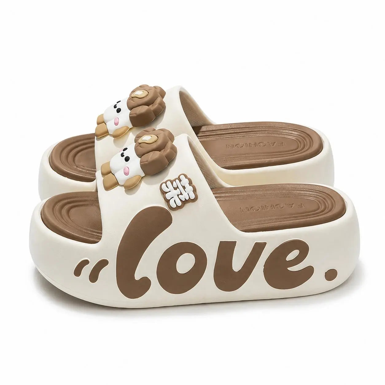 Women’S Animal Print Cloud Slides, EVA Thick Sole Slip-Resistant Slippers for Beach, Pool, Shower, Dorm, Indoor & Outdoor Wear
